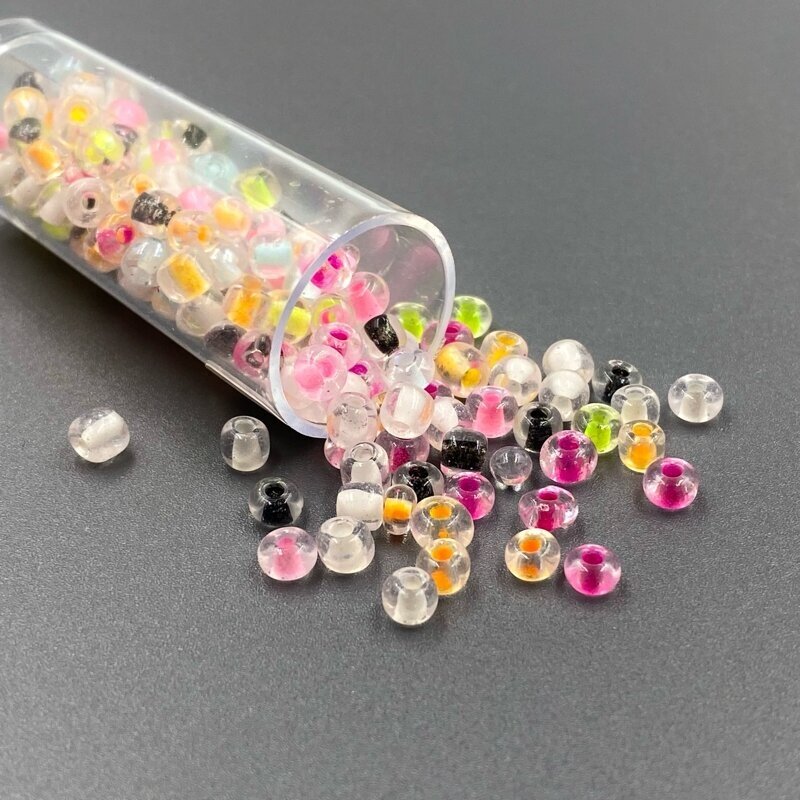 3x4mm mix sp. biserio karoliukai, ±12g
