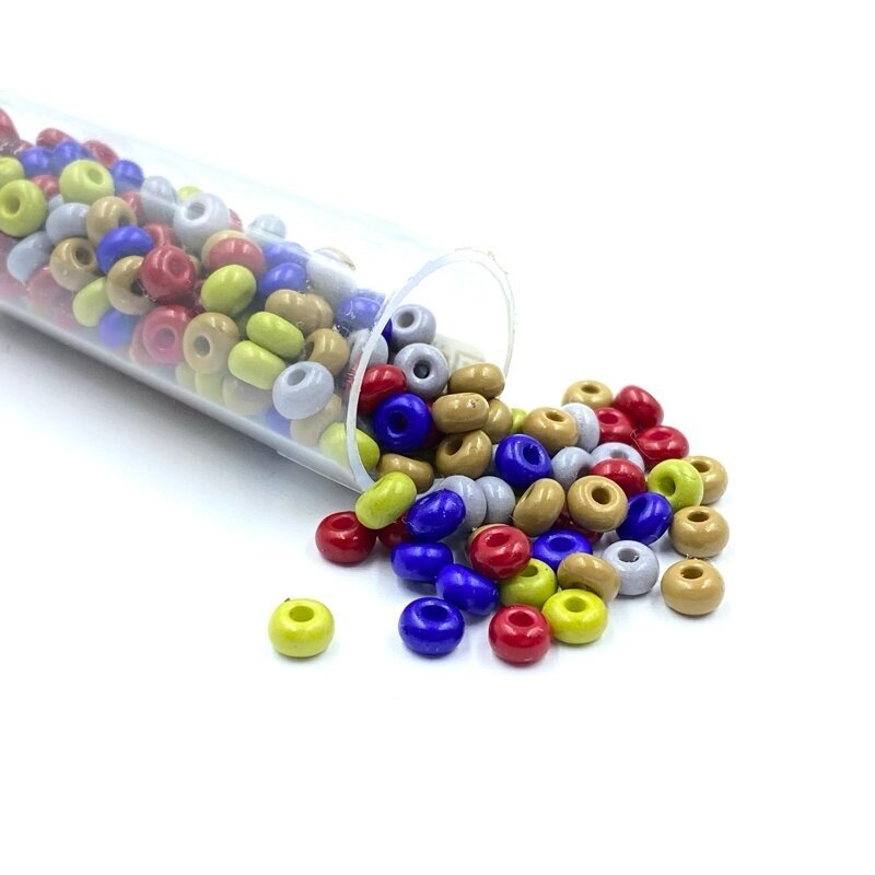 3x4mm mix sp. biserio karoliukai, ±13g