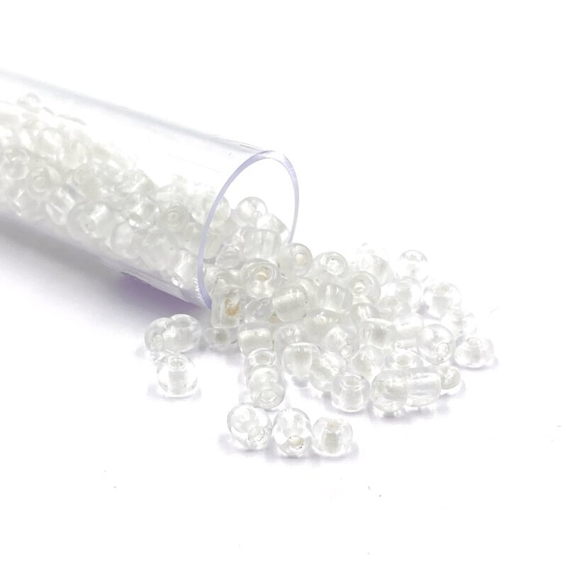 3x4mm švelniai gelsvos sp. biserio karoliukai, ±12g
