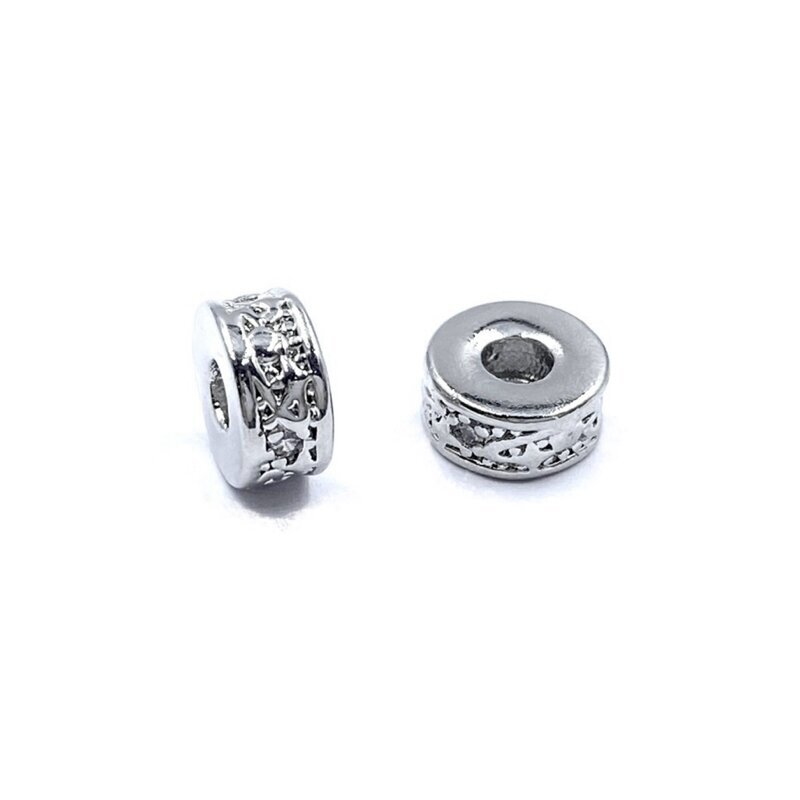 3x6mm platinos sp. nerūdijančio plieno intarpas, 1vnt.