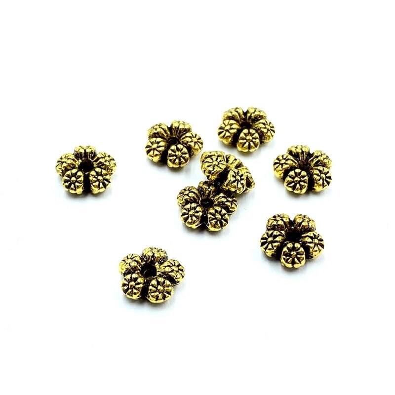 3x7mm aukso sp. intarpai, 42vnt.