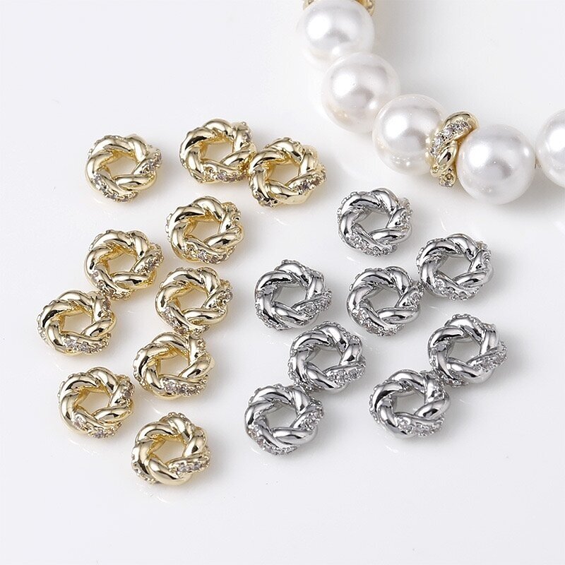 3x8mm platinos sp. nerūdijančio plieno intarpas su cirkoniais, 1vnt. 1