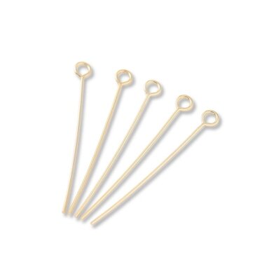 40mm 14k aukso sp. nerūdijančio plieno vinukai su kilpute, 10vnt. 40mm 14k aukso sp. nerūdijančio plieno vinukai su kilpute, 10vnt.
