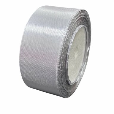 40mm pilkos sp. atlasinė juostelė, ±20m