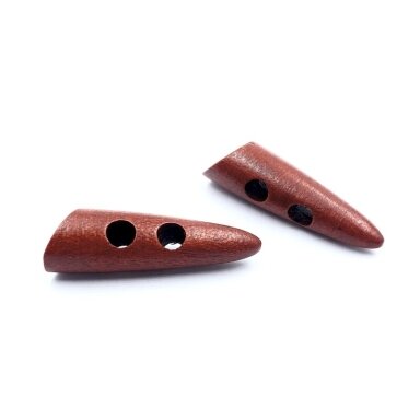 40x12mm rausvos sp. medinė saga, 4vnt.