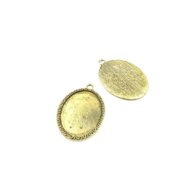 50x35mm aukso sp. rėmelis 39,8x29,9mm kabošonui, 2vnt.