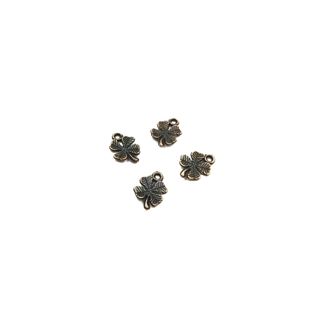 15x10mm vario sp. pakabukas dobilas, 34vnt.