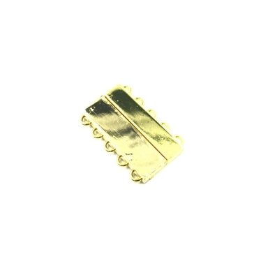 43x29mm aukso sp. magnetinis užsegimas 5 kilputėmis, 1vnt.