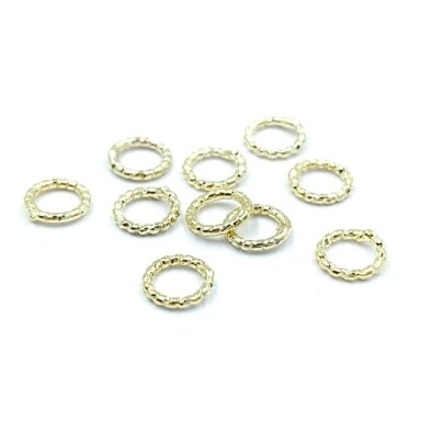 4mm 14k aukso sp. nerūdijančio plieno lituoti žiedeliai, 10vnt. 4mm 14k aukso sp. nerūdijančio plieno lituoti žiedeliai, 10vnt.