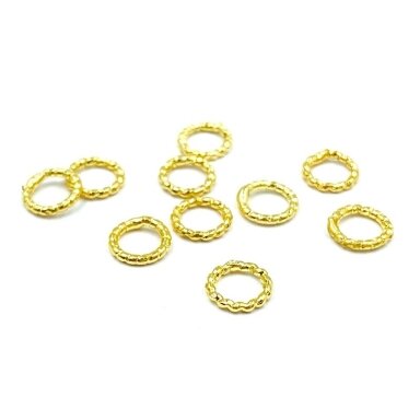 4mm 18k aukso sp. nerūdijančio plieno lituoti žiedeliai, 10vnt. 4mm 18k aukso sp. nerūdijančio plieno lituoti žiedeliai, 10vnt.