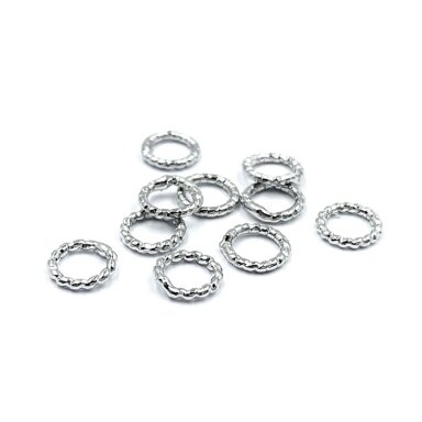 4mm platinos sp. nerūdijančio plieno lituoti žiedeliai, 10vnt. 4mm platinos sp. nerūdijančio plieno lituoti žiedeliai, 10vnt.