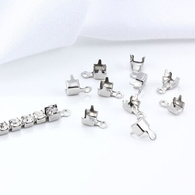4mm nikelio sp. nerūdijančio plieno užbaigimo detalės, 5vnt.