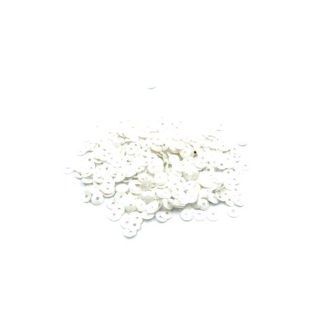 4mm baltos sp. žvyneliai, 5g