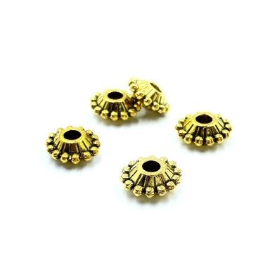 4x10mm aukso sp. intarpai, 15vnt.