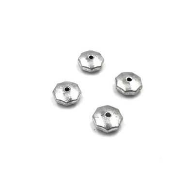 4x10mm sidabro sp. intarpai, 10vnt.
