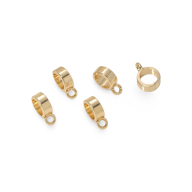 4x11mm 14k aukso sp. nerūdijančio plieno pakabuko laikiklis, 1vnt.