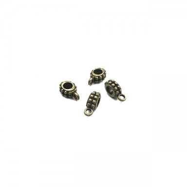 5x13mm žalvario sp. pakabukų laikikliai, 18vnt.