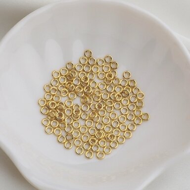4x1,4mm 14k aukso sp. nerūdijančio plieno lituoti žiedeliai, 8vnt. 4x1,4mm 14k aukso sp. nerūdijančio plieno lituoti žiedeliai, 8vnt.