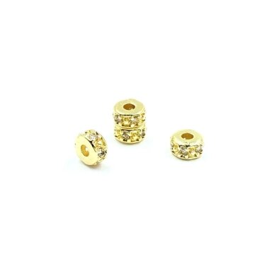4x2mm 18k aukso sp. nerūdijančio plieno intarpas, 1vnt.