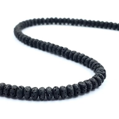 4x2mm juodos sp. lava, disko formos, 40cm juosta