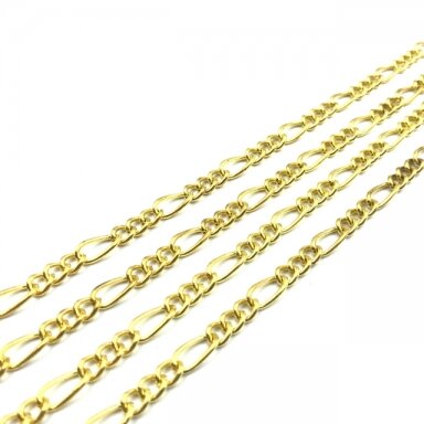 10x5mm aukso sp. grandinėlė, 1m