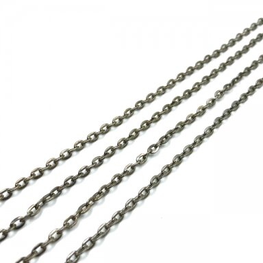 4x3mm juodintos sp. grandinėlė, 1m