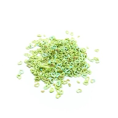 4x3mm salotinės sp. žvyneliai širdutės, 5g