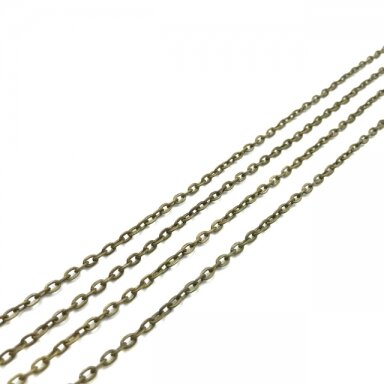4x3mm žalvario sp. grandinėlė, 1m