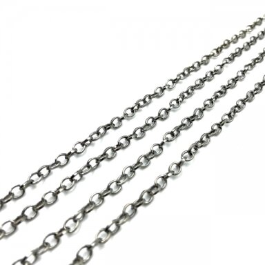 4x4mm juodintos sp. grandinėlė, 1m
