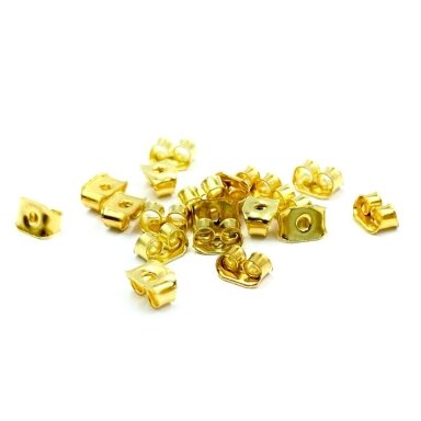 4x5mm aukso sp. auskaų fiksatoriai, 30vnt. 4x5mm aukso sp. auskaų fiksatoriai, 30vnt.