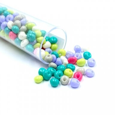 4x5mm mix sp. biserio karoliukai, ±13g
