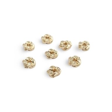 2x5mm 14k aukso sp. nerūdijančio plieno intarpas, 8vnt.