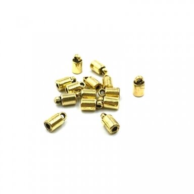4x8mm aukso sp. kepurėlės, 35vnt.