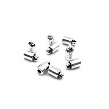 4x8mm sidabro sp. kepurėlės, 35vnt.