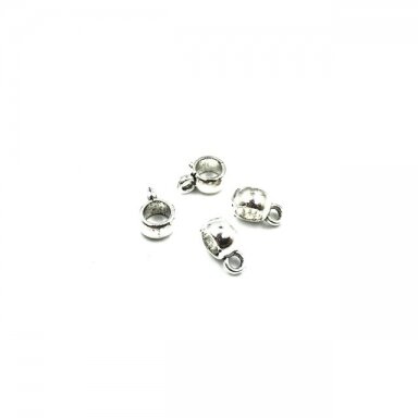 4x8mm sidabro sp. pakabukų laikikliai, 44vnt.