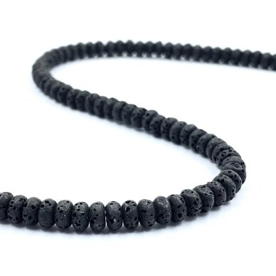 4x2mm juodos sp. lava, disko formos, 40cm juosta 4x2mm juodos sp. lava, disko formos, 40cm juosta