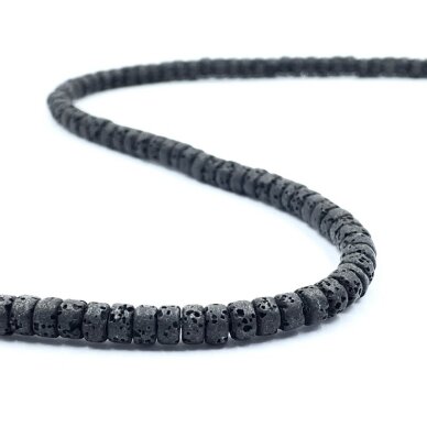 4x3mm juodos sp. lava, disko formos, 40cm juosta 4x3mm juodos sp. lava, disko formos, 40cm juosta