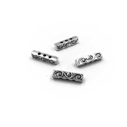 4x5mm sidabro sp. intarpai, 11vnt.
