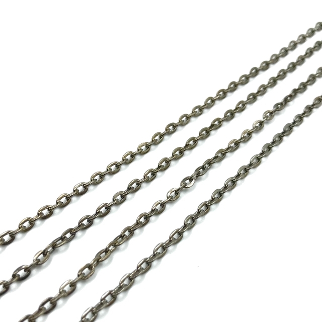 4x3mm juodintos sp. grandinėlė, 1m