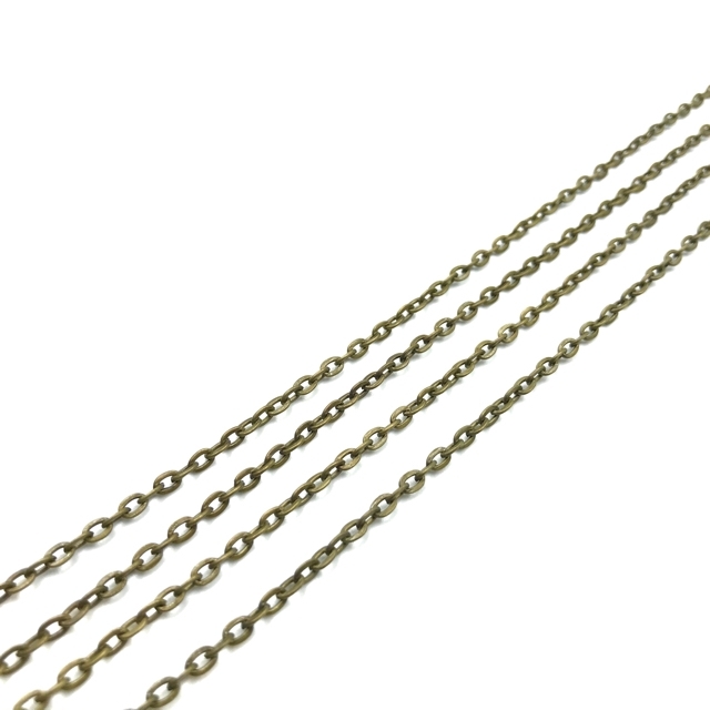 4x3mm žalvario sp. grandinėlė, 1m