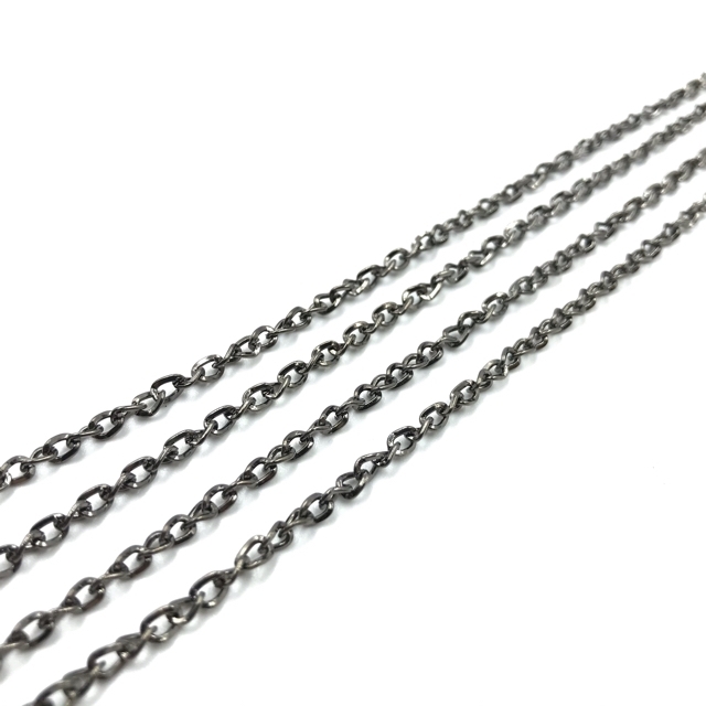 4x3mm juodintos sp. grandinėlė, 1m