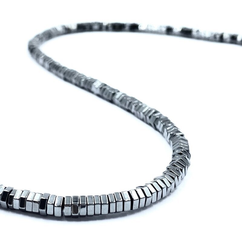 4x1mm šešiakampio disko formos hematitas, 40cm juosta 4x1mm šešiakampio disko formos hematitas, 40cm juosta