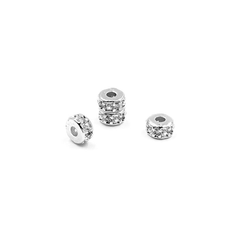 4x2mm platinos sp. nerūdijančio plieno intarpas, 1vnt.