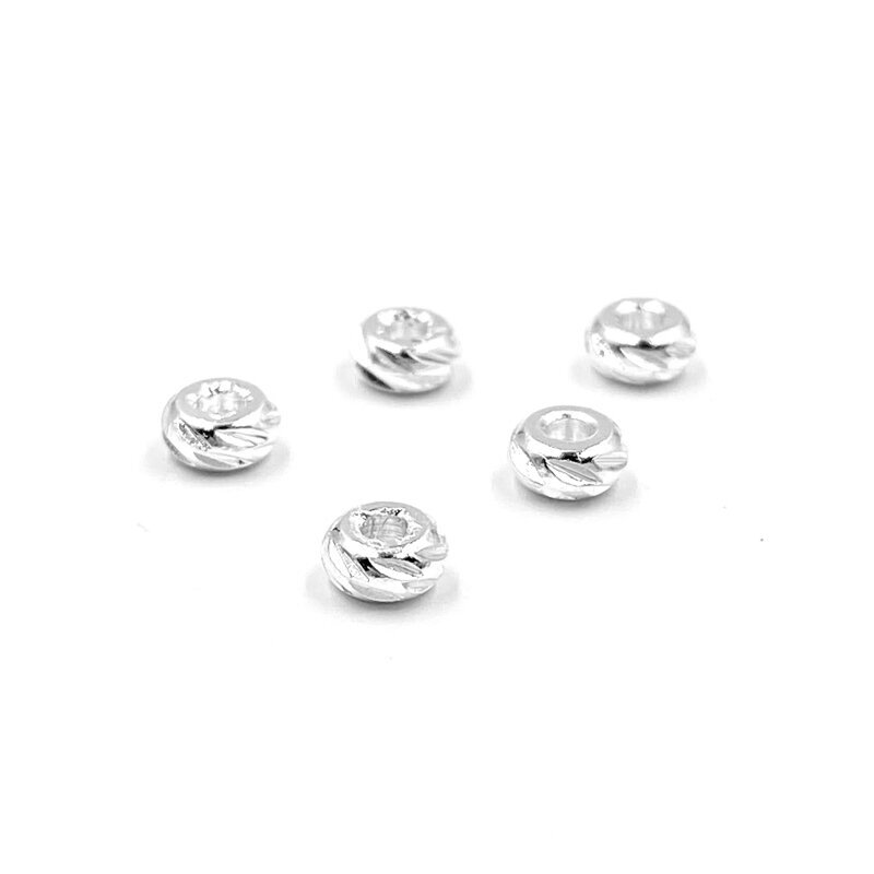 4x2mm sidabro sp. nerūdijančio plieno intarpas, 5vnt. 4x2mm sidabro sp. nerūdijančio plieno intarpas, 5vnt.