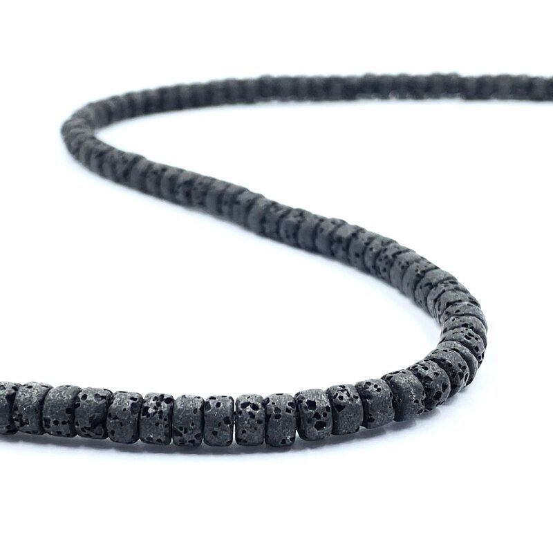 4x3mm juodos sp. lava, disko formos, 40cm juosta 4x3mm juodos sp. lava, disko formos, 40cm juosta