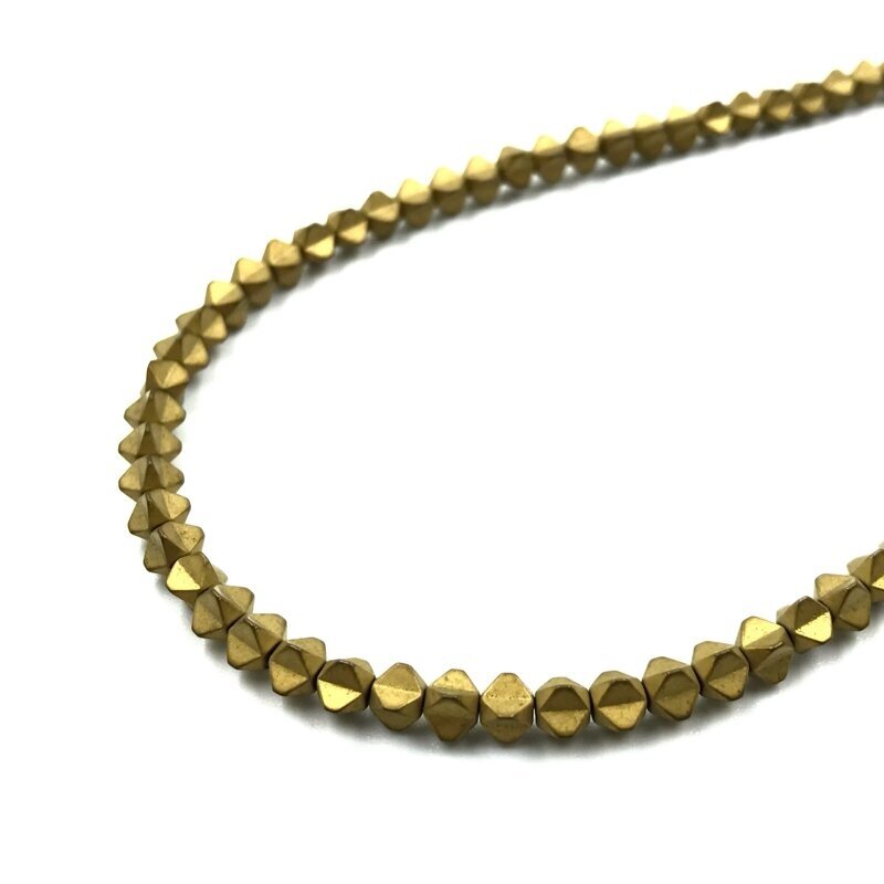 4x3mm matinės žalsvos sp. hematitas, 40cm