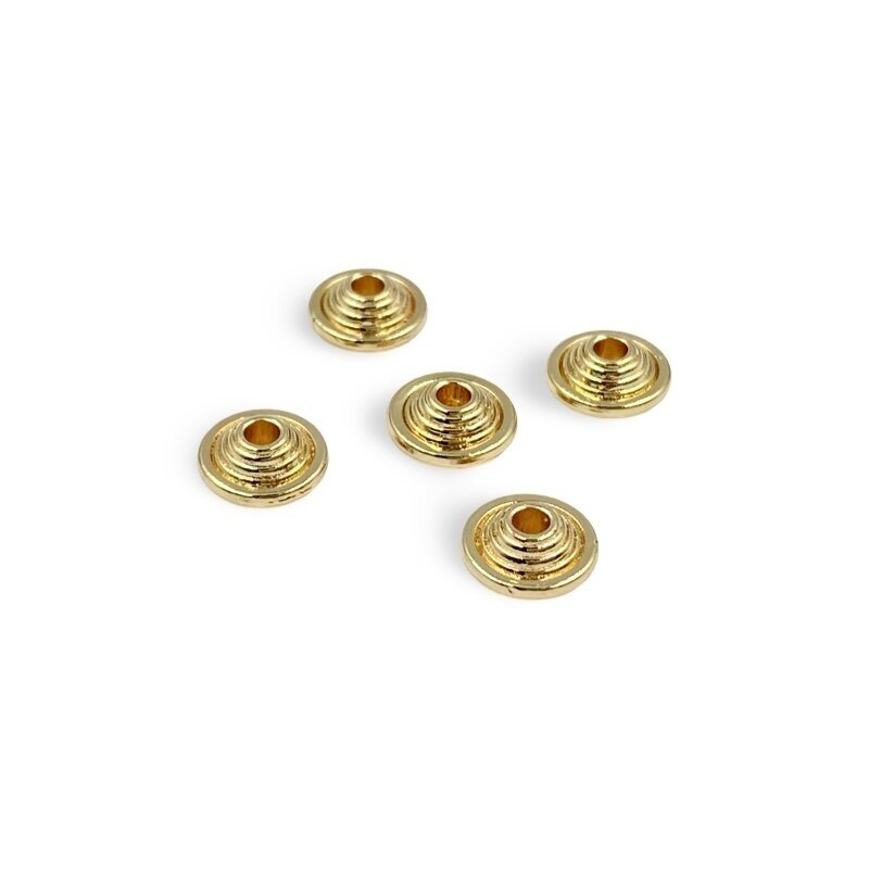 4x8mm 14k aukso sp. nerūdijančio plieno intarpas, 5vnt. 4x8mm 14k aukso sp. nerūdijančio plieno intarpas, 5vnt.
