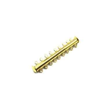 50x10mm aukso sp. magnetinis užsegimas 9 kilputėmis, 1vnt.