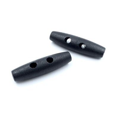 50x13mm juodos sp. medinė saga, 3vnt.