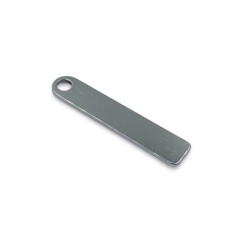 50x10mm nikelio sp. nerūdijančio plieno pakabukas, 1vnt.